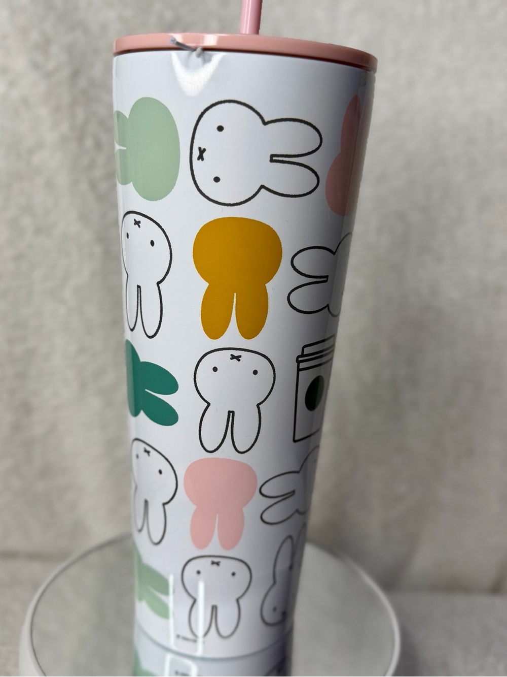 Starbucks x Miffy White Stainless Steel Cold Cup Tumbler